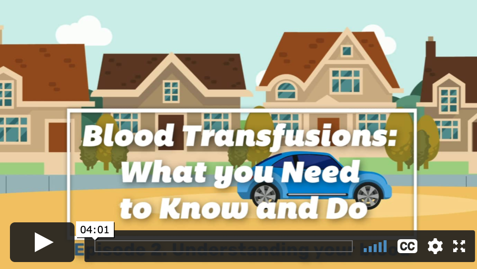Blood transfusions: what to do video